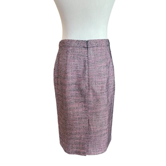 Rebecca Minkoff Tweed Multi Zipper Slits Trendy Pink Pencil Skirt Designer 8 - Picture 5 of 7